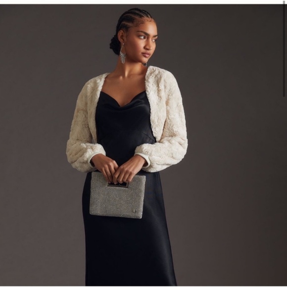 Nwt faux fur shrug anthropologie - Picture 2 of 9